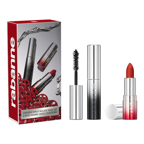 Eyephoria Famous Mascara & Rouge Rabanne Famous Lipcolor Matte - Mini Set Duo, RABANNE MAKEUP